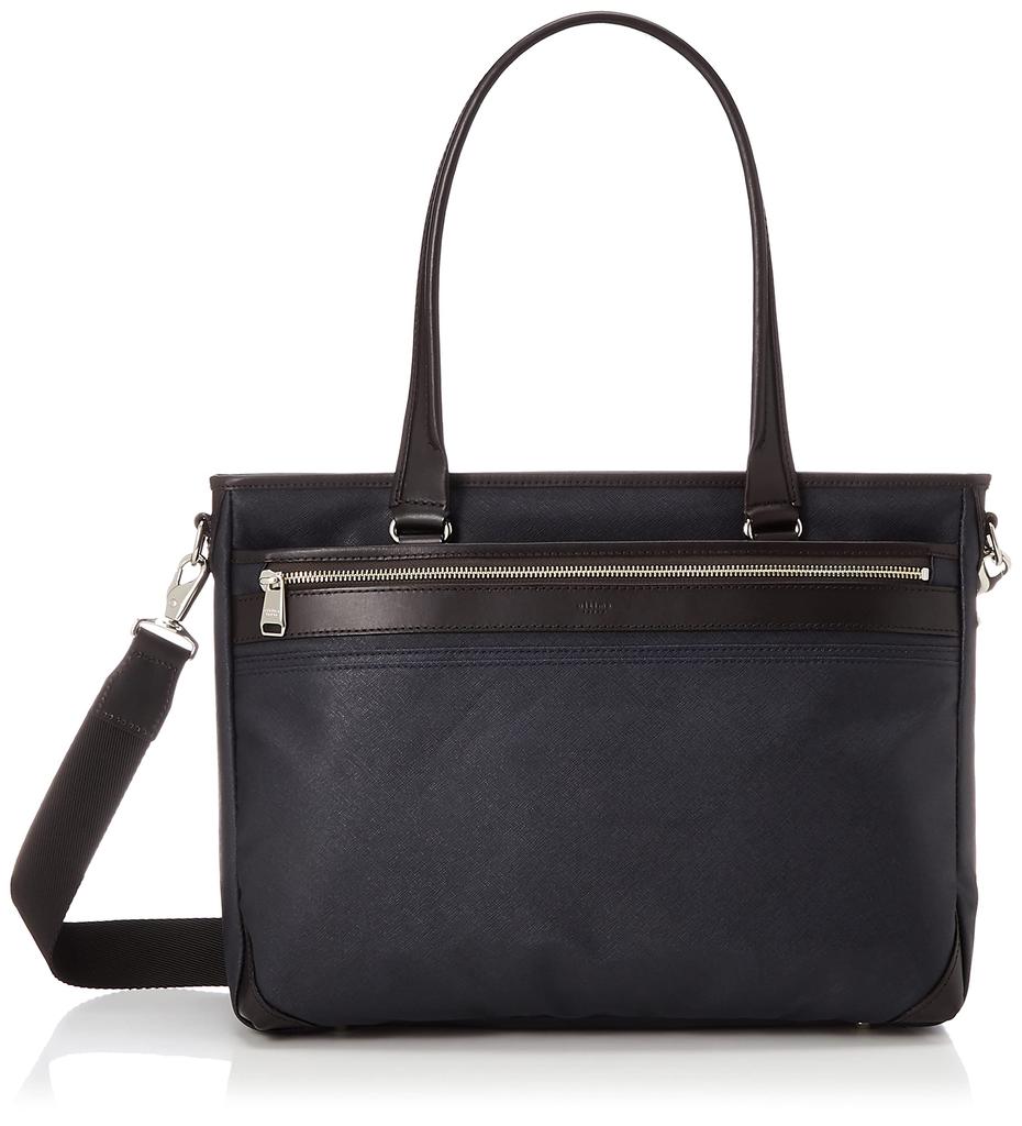 Tote Bag Cotton Canvas X Cowhide A4 Size Inch PC Water Repellent Silvio 2way Tote [Ultima Tokyo] 13.3 Men's No.59645