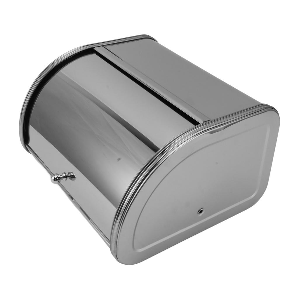 Bread Box American Style Small Flat Side Metal Bread Storage Bin for Bread Cake Doughnut Biscuit