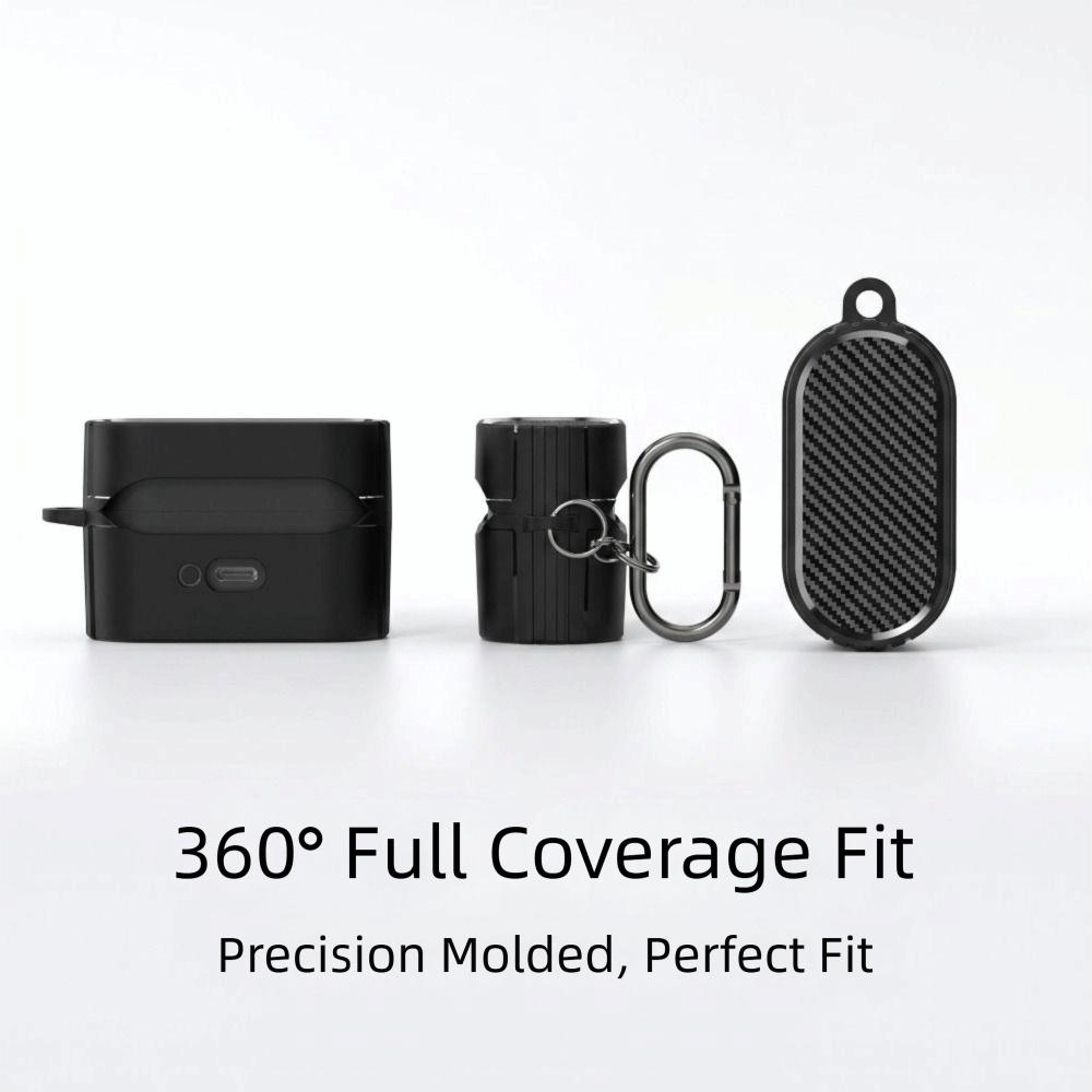 Carbon Fiber Pattern Magnetic Earphone Case Dustproof Earbuds Accessories for Sony WF-1000XM6