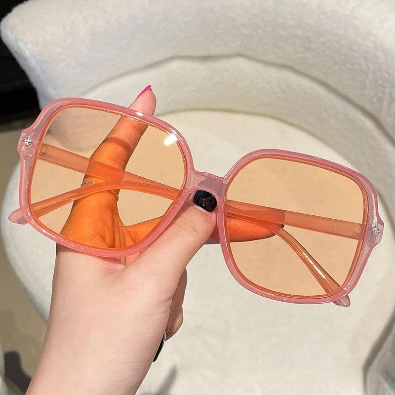 Модные винтажные квадратные солнцезащитные очки женские большие солнцезащитные очки UV400 очки роскошные дизайнерские солнцезащитные козырьки Oculos De Sol