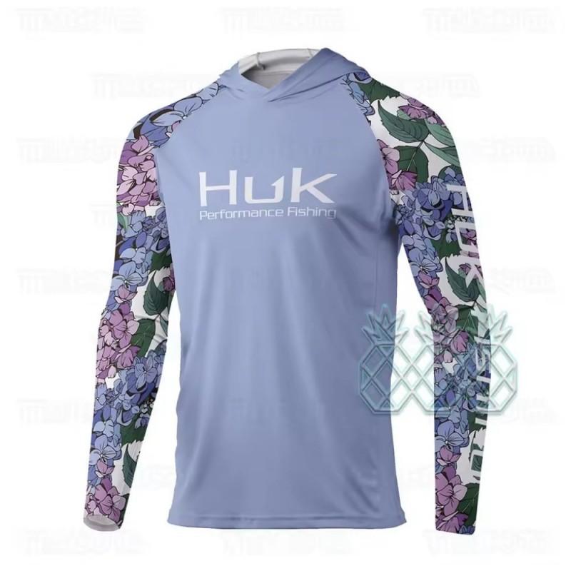Mens Long Sleeve Fishing Shirt With Hood UV Protection Quick Dry Breathable Outdoor Sportswear Summer Fall