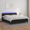 VidaXL Slat Bed Base with Mattress and LEDs, Upholstered Bed, Double Bed, Adult Bed for Indoor Bedroom, 3134111