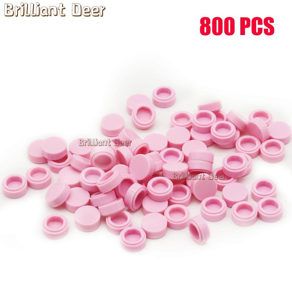 800 ШТУК ПЛОСКИХ ПЛИТОК 1x1 Точки Круглые Кирпичики 35381 98138 MOC DIY Строительные Блоки Детали для Мозаики Портретной Арт-Дизайна Детские Игрушки