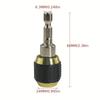 1pc Drill Chuck Screwdriver Impact Driver Keyless Adaptor 1/4 ''Hex Shank Drill Bit Tool Quick Change Convertor Adapter Tool