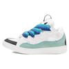 Leather Splicing LaceUp Curb Sports Casual Shoes Retro Board Shoes Men'S And Women'S Dad Shoes