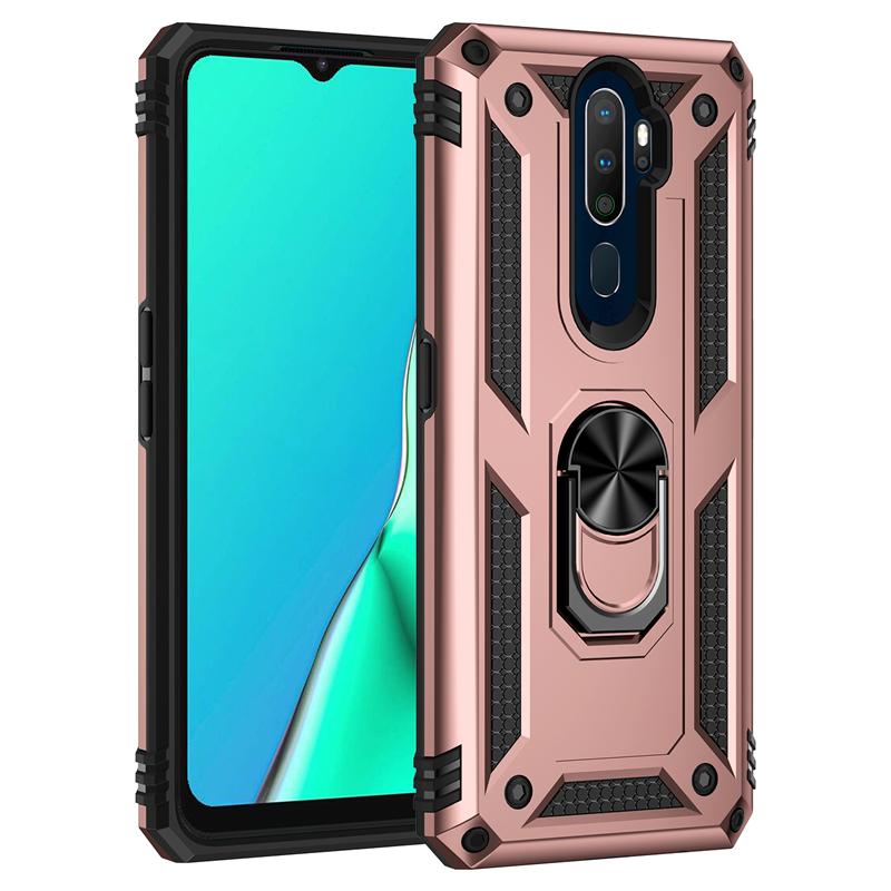 Чехол для OPPO A3S A5 A5S AX5S A7, противоударный бронированный чехол для телефона OPPO A12 A15 A15S A35 A9 2020, задняя крышка с магнитным кольцом-держателем