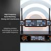 Профессиональная 16-канальная беспроводная ручная микрофонная система UHF 2 микрофона 1 приемник 6,35 мм