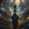 Sparkling Organza Butterfly Fairy Wings Gradient Sheer Costume Wing Set  Cosplay Party
