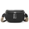 Women's Bag Cowhide Saddle Bag Fashion Casual Chest Bag One Shoulder Crossbody Bag CLE