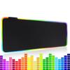 Большой светодиодный RGB коврик для мыши для игр Интерактивное и захватывающее ощущение во время игры 800 мм x 300 мм Реагирующий на звук, Динамичный, Реагирующий на голос