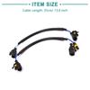 ACROPIX Car HID Xenon Extension High Voltage Wire Cable Wire Harness Length 35cm Black 2pcs