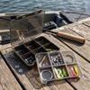 Segregated Lure Box For Fishing Hooks And Baits Organizer With Transparent Lid And Multiple Compartments