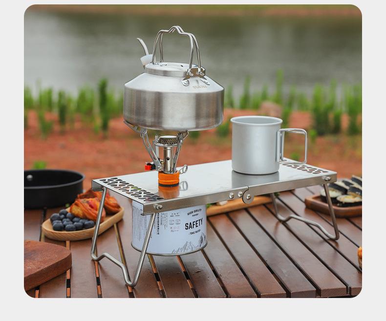 Сверхлегкая портативная мини-бутановая газовая горелка для кемпинга, велоспорта и рыбалки