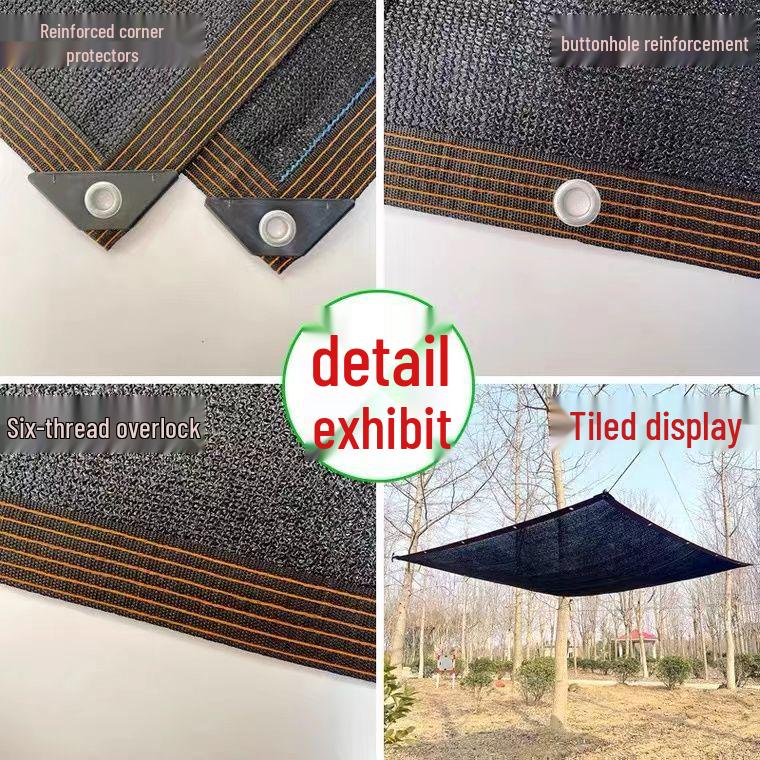 Thick Black Shade Net: Heat Insulation & Sunscreen for Outdoor Spaces