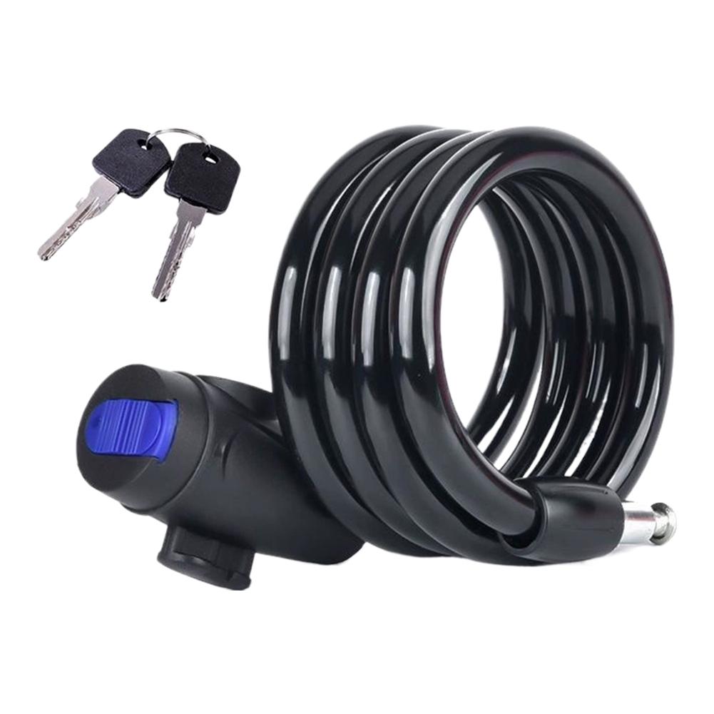 Universal Bicycle Lock Anti Theft Heavy Duty Steel Cable Chain Lock With 2 Keys For Motorcycle Electric Bike 4