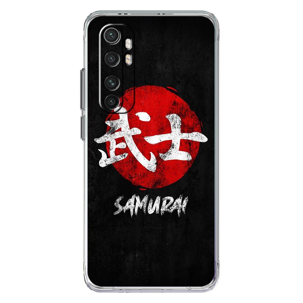 Чехол для телефона для Xiaomi Mi Poco X7 X6 X5 NFC X3 Pro 17 15T 15 14T 14 13T 11 12 13 Lite Прозрачный ТПУ чехол Японский Бусидо Самурай