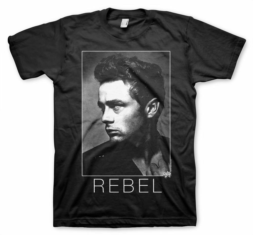 Official License James Dean Bw Rebel Mens T-SHIRT S-XXL Sizes (Black)-