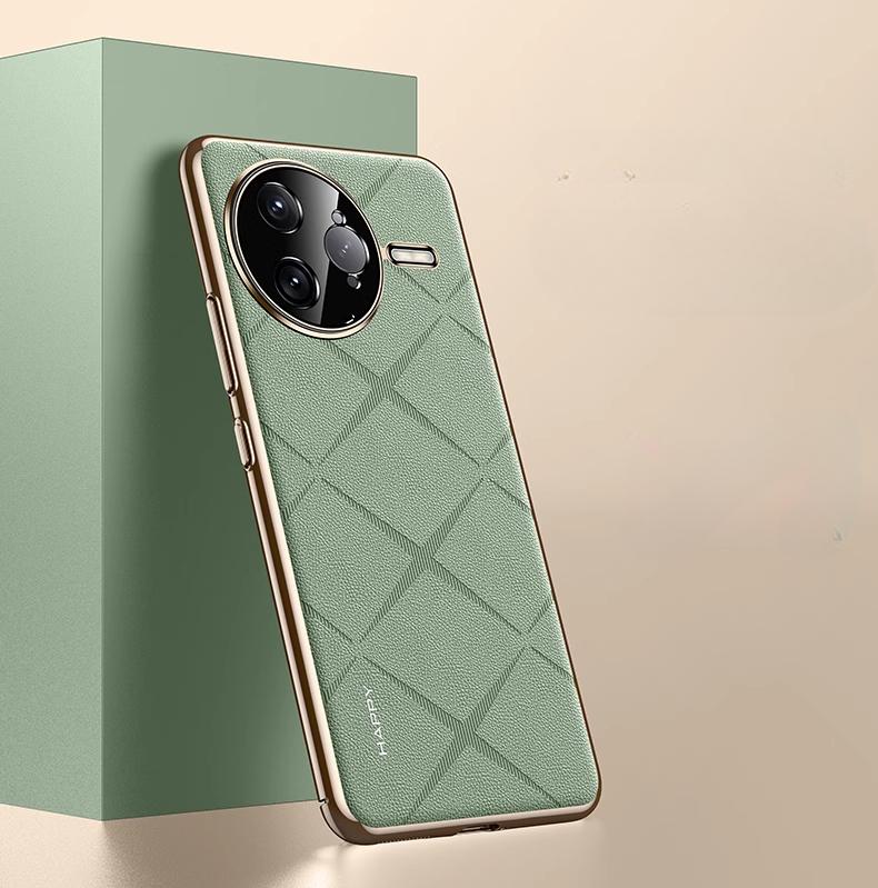 Ударопрочный кожаный чехол для телефона POCO F7 Pro F7 Ultra Plating Camera Lens Ptotection Hard Bumper Shell для POCO F7Ultra F7Pro