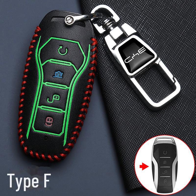 Роскошный чехол для ключа для автомобилей BYD: Модели Qin, Song Pro, Han, Dolphin, Yuan, UP, Seal и Seagull