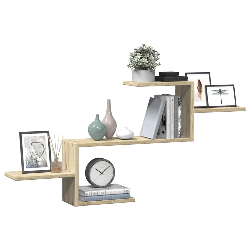 Wall Shelf Sonoma Oak 104 x 15 x 49 cm Particleboard