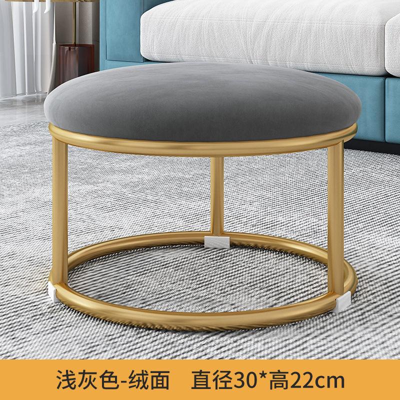 Nordic Fabric Craft Shoes Пеленальный столик Гостиная Дом Дверной проем Примерочная Диван Табурет Овальный Интернет Знаменитость Отдых Табурет