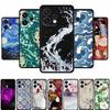 Чехол для Oppo Reno15 5G Reno 15 3D тиснение Рельефный Цветок Черный Силикон Мягкая Задняя крышка Чехол для Oppo Reno 15c Чехлы 6.59" Корпуса