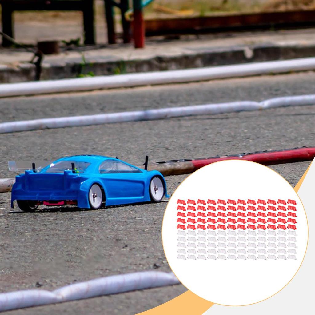Modular RC Crash Resistant Fences Expandable Road Barriers for 1/14 to 1/28 Scale RC Models Accessory Sturdy