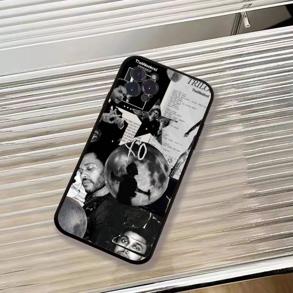 Чехол для телефона T-THE Weekend Singer для iPhone 17,16,15,14,13,12,11 Plus,Pro Max,XS, Мягкий силиконовый черный чехол