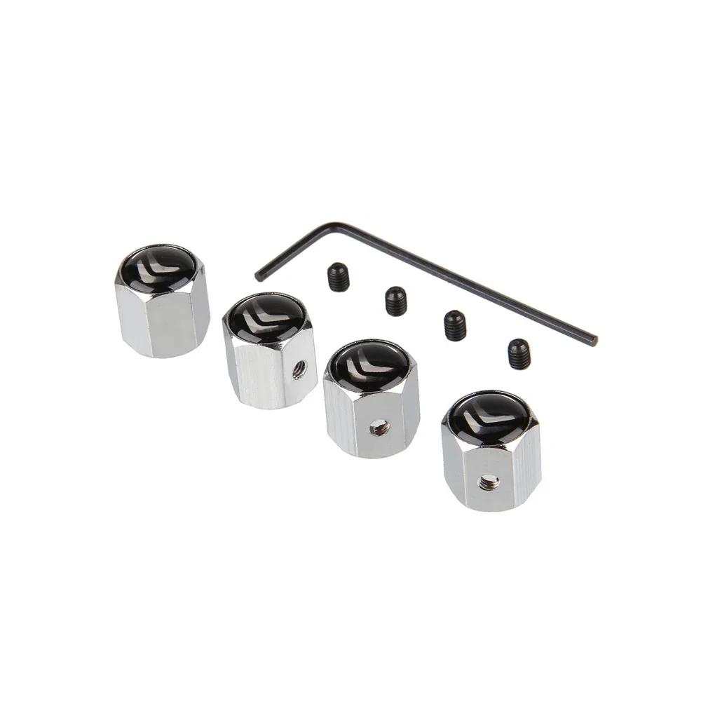 Stainless Steel Anti-Theft Car Tire Valve Caps Dust Proof for Citroen C2 C3 C4 C5 Picasso Berlingo Wheel Tyre Styling Accessorry vh62