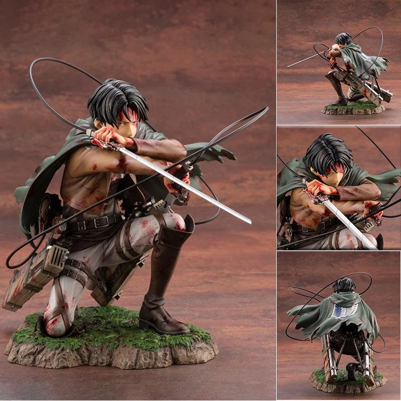 16 см Аниме Статуэтка Атака Титанов Artfx J Леви Обновленная Упаковка Вер. ПВХ Фигурка Действия Аниме Модель Игрушки Коллекционная Кукла Подарок