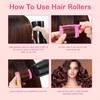 12PCS Hairdressing Accessories Curly Hair Roller Bang Roll Curler Jumbo Size Curlers  Home Use