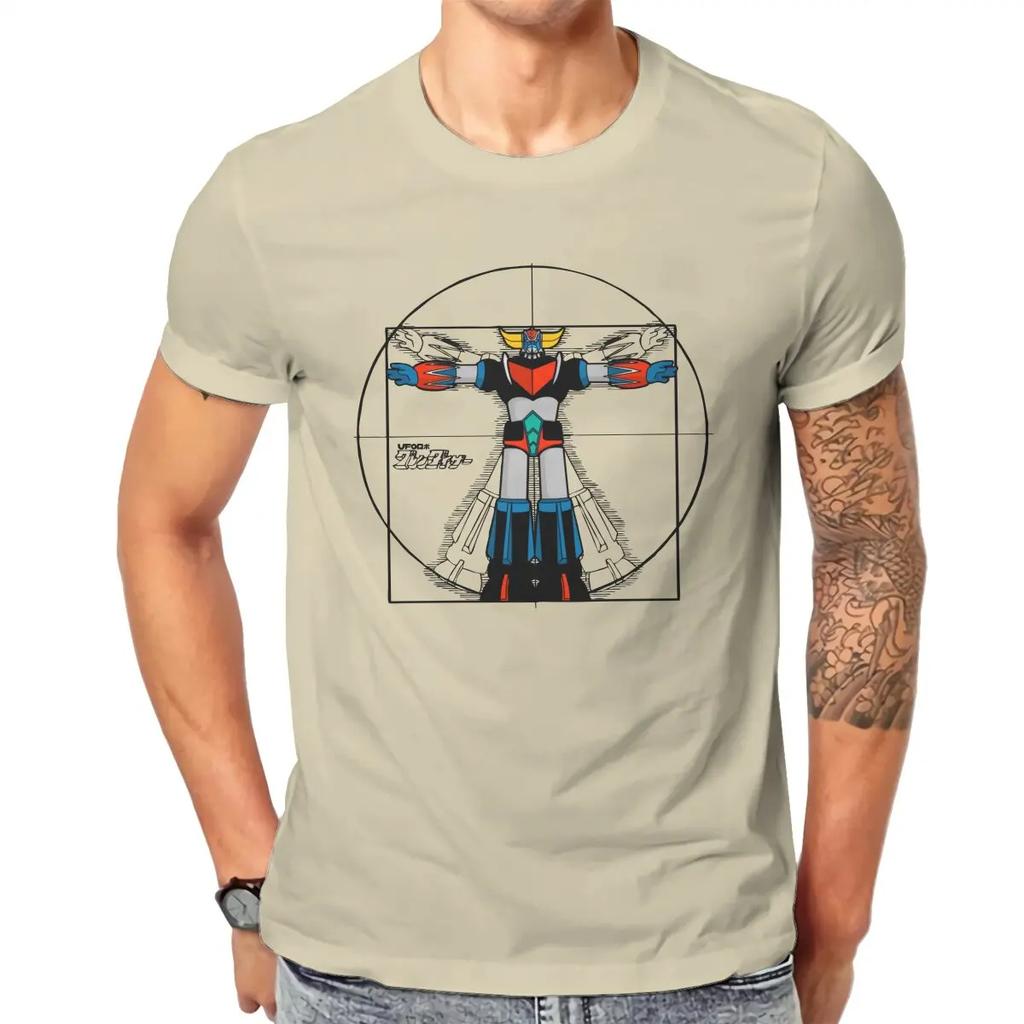 Men 192 Vitru Grendizer Goldorak UFO Robot T Shirt 100% Cotton Clothing Vintage Short Sleeve Tee Shirt Gift Idea T-Shirts