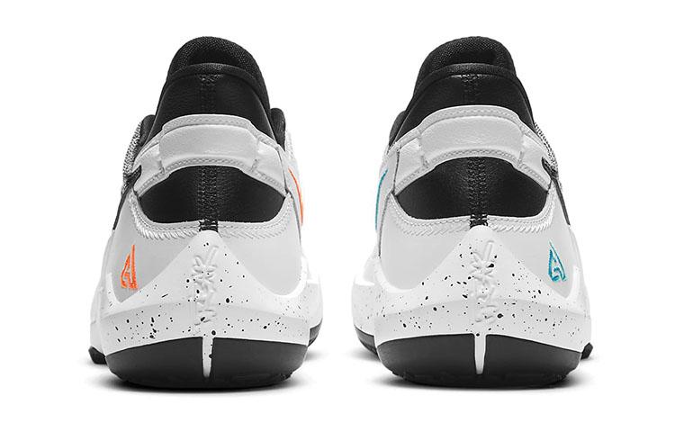 Nike Freak 2 Противоскользящая Амортизирующая Износостойкая Низкие Детские Баскетбольные Кроссовки Серый Белый Черный Подростки CW3227-101