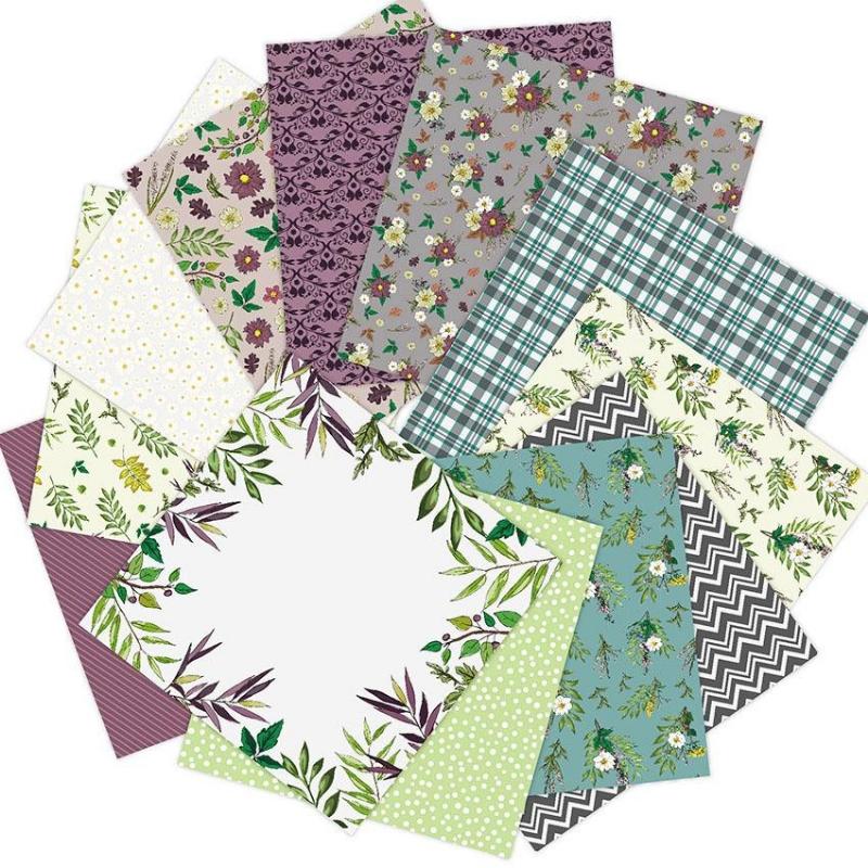 24 листа бумаги для поделок с листьями, штампы для резки, фон для оригами, скрапбукинг, принадлежности для изготовления открыток