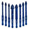 8pcs Upgraded Serrated Masonry Drill Bit - Set of 8 Concrete Drill Bits for Tile Glass Metal Brick Ceramic Plastic Wood