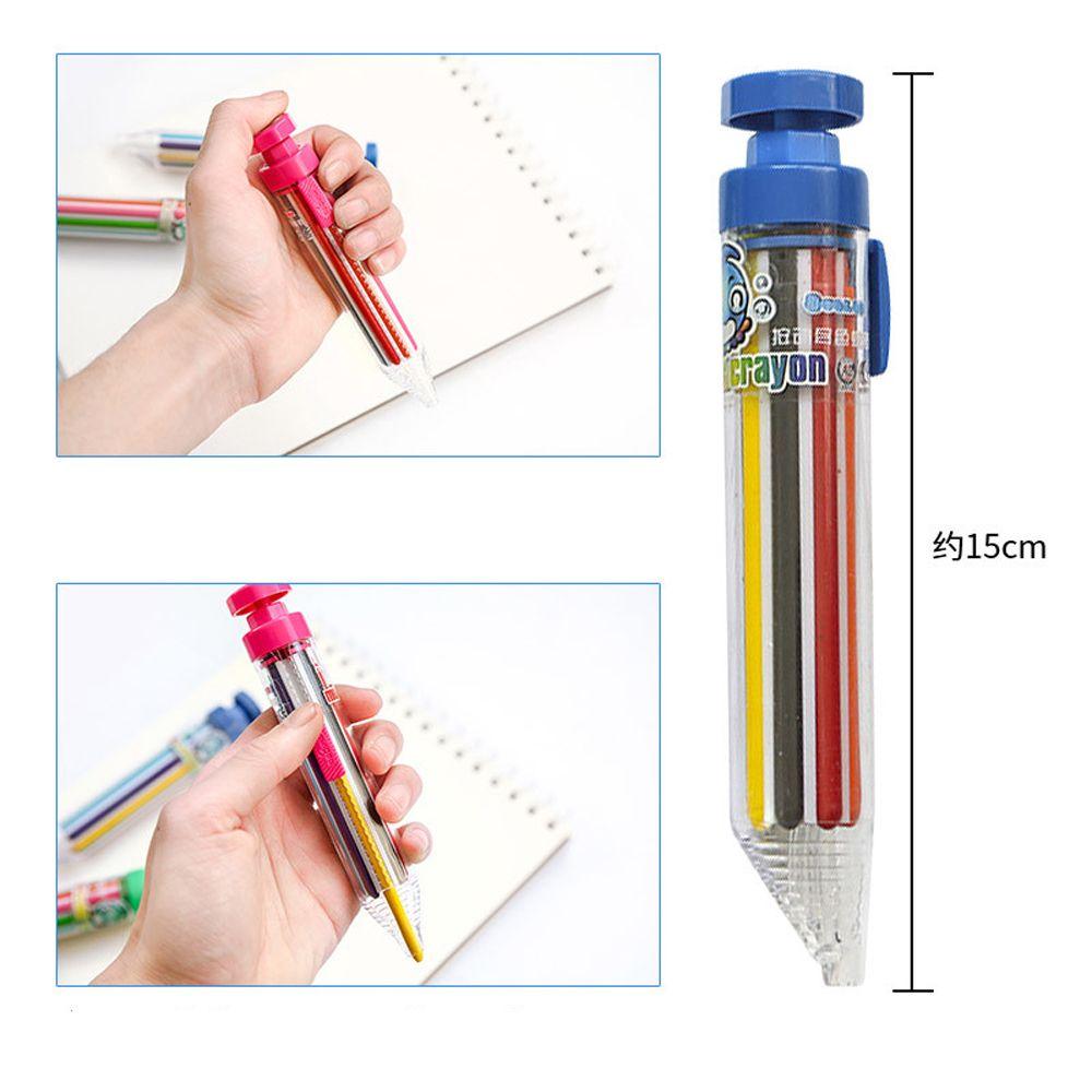 Supplies Children Push Style Oil Pastel Multicolor Crayons Colored Pencil Highlighter Marker Pen