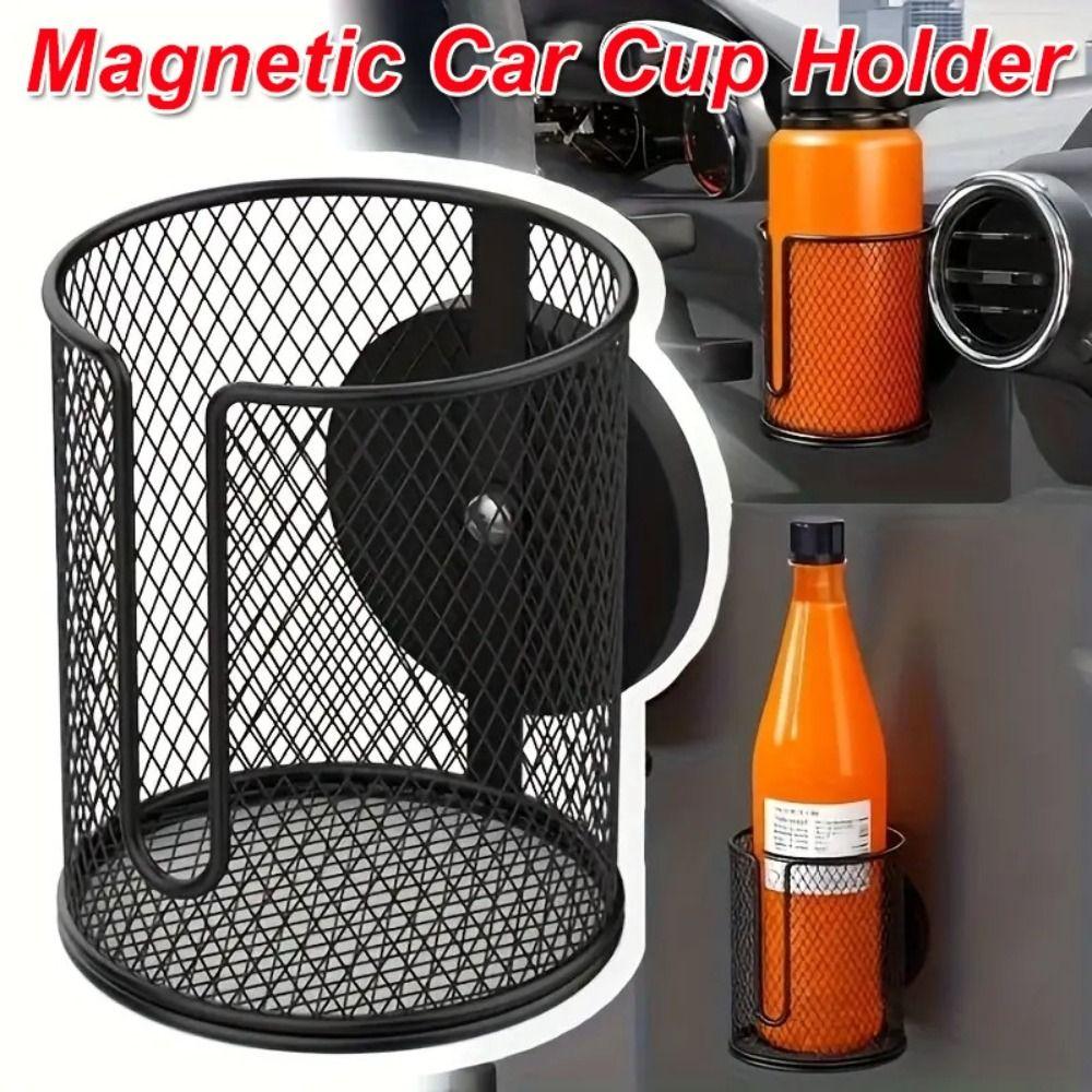 Anti Fall Magnetic Cup Holder Fully Covered Drink Holder Magnet Magnetic Car Cup Holder Mower