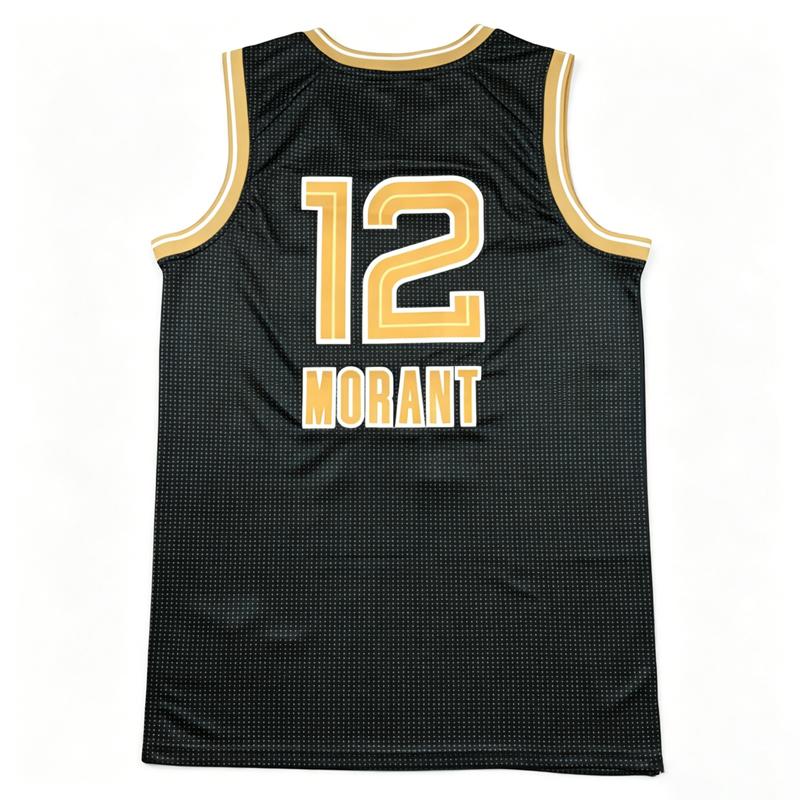 Men's 2026 Stitched Ja Morant Basketball Jersey Retro Size S-2XL