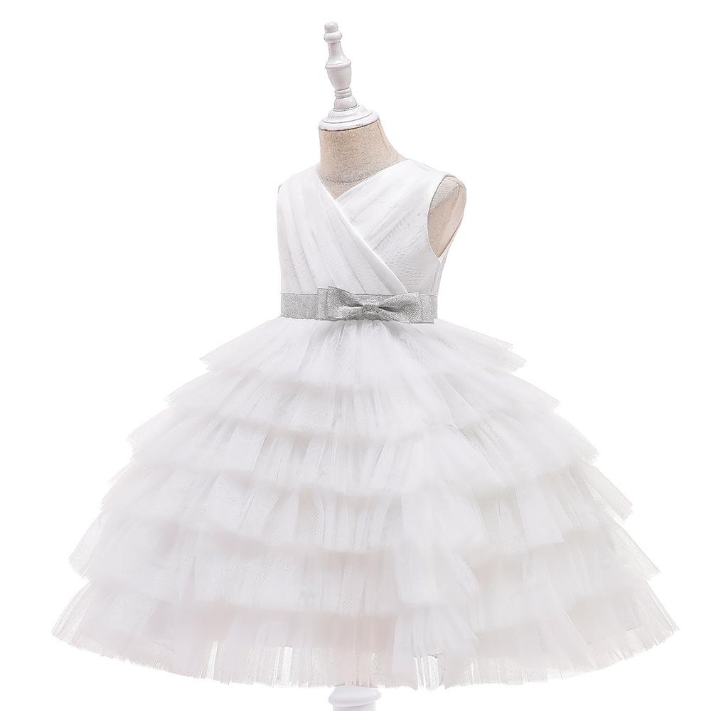 Летние нарядные платья для девочек 3-7 лет, Vestidos, пышное бальное платье, розовое платье принцессы на день рождения, платья с цветочным узором для девочек на свадьбу, детская одежда