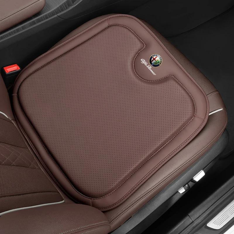 For Alfa Romeo 2026 Hot Sticker 1pc New Style Car Seat Cushion Cover Back Waist Protective For Alfa Romeo Giulia Stelvio Giuliet