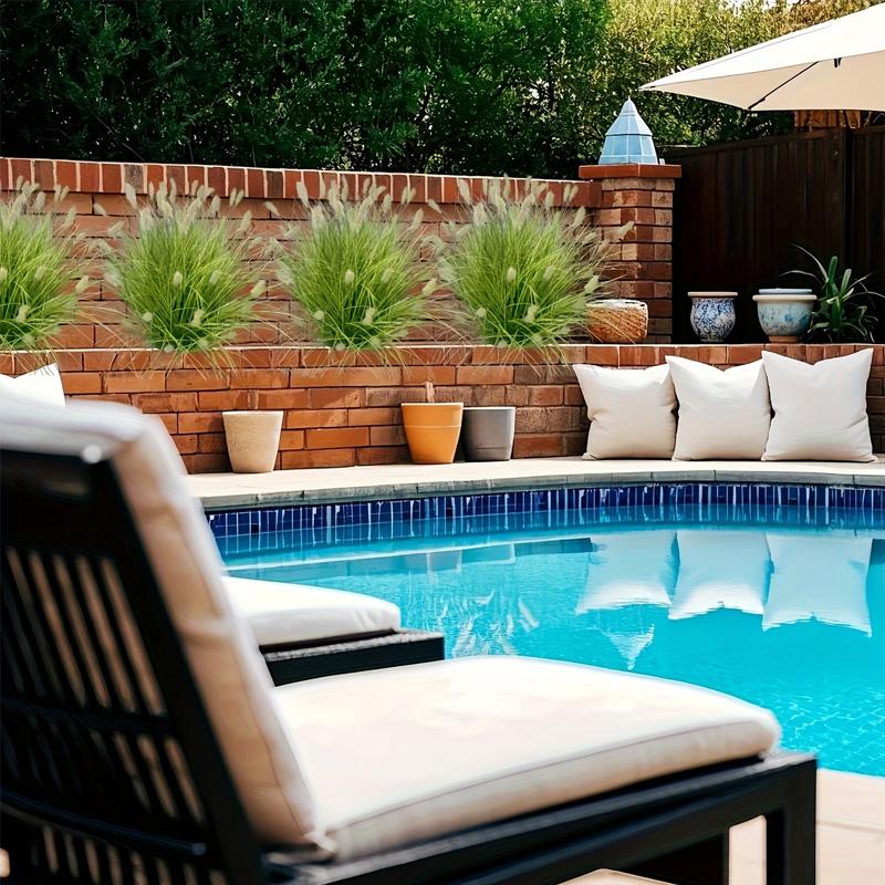 5 шт. Зеленый декор для растений, уличный и комнатный декор, пучок травы, реалистичные цветочные композиции, 60 см, искусственные растения, лисохвост