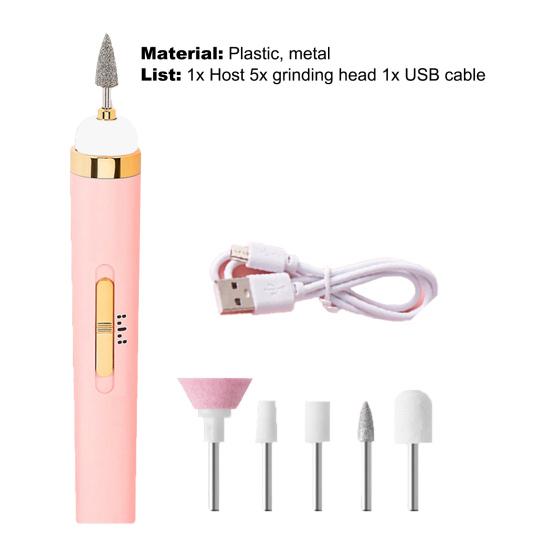 Yousheng шлифовальная машина для ногтей аккумуляторная высокоскоростная малошумная маникюрная машинка фреза для ногтей шлифовальная машина для салона
