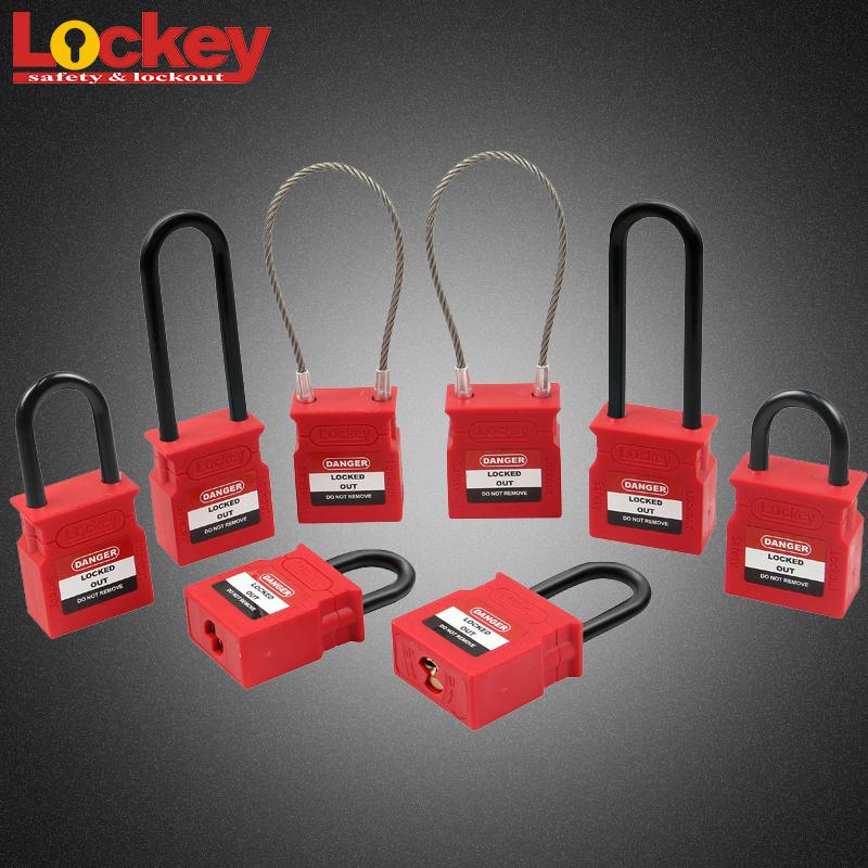Designed Factory 76mm Nylon Plastic Safety Padlocks With Master Key