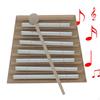 7 Tone Hand Chime Bell Musical Instrument, Preschool Percussion Chimes with Mallet for