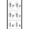 Coffee Machine Steam nozzle,Stainless Steel Nozzles for Various Models, 3 Holes & 4 Holes