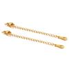 10pcs Gold Color Stainless Steel Extension Tail Chains Lobster Clasps Connector DIY Bracelets Making Necklaces Components