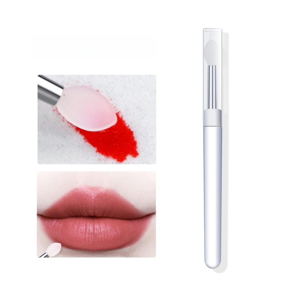 Маникюр Прозрачный Силиконовый Стержень Magic Mirror Powder Aurora Powder Аппликатор Стержень Для Втирания Порошка Блестки Тени Для Века Портативная Многофункциональная Кисть