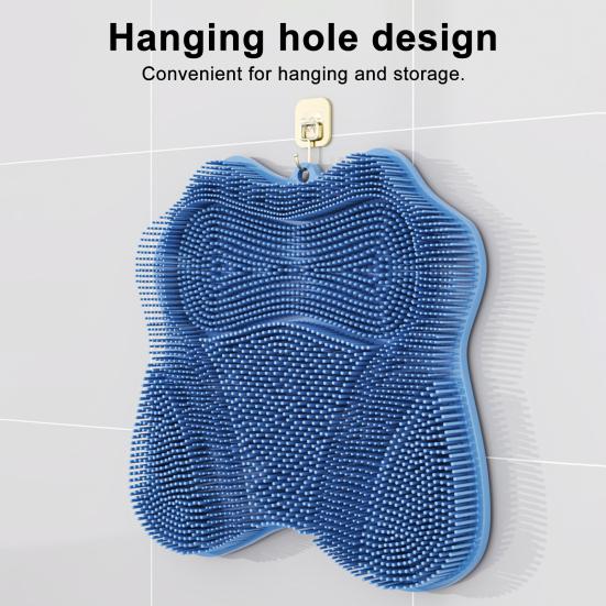 Силиконовая щетка для ванны с основанием на присосках, массажер для ног, скраббер, мягкая щетина, массажная щетка, универсальная щетка для спины