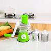 Manual Rotary Cheese Grater with Three Drum Blades Stainless Steel Handheld Rotary Slicer Shredding Grinder
