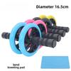 16.5cm Glossy Dual-Wheel Abdominal Muscle Roller